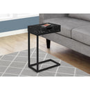Monarch I 3604 Accent Table - Black Marble/Black Metal IMAGE 2