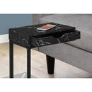 Monarch I 3604 Accent Table - Black Marble/Black Metal IMAGE 3