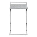 Monarch I 3639 Accent Table - Gray Cement/Chrome Metal IMAGE 3