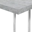 Monarch I 3639 Accent Table - Gray Cement/Chrome Metal IMAGE 6