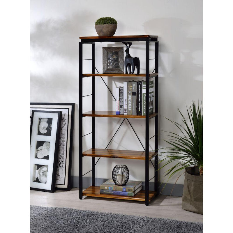 Acme Furniture Jurgen 92912 Bookshelf - Oak IMAGE 3