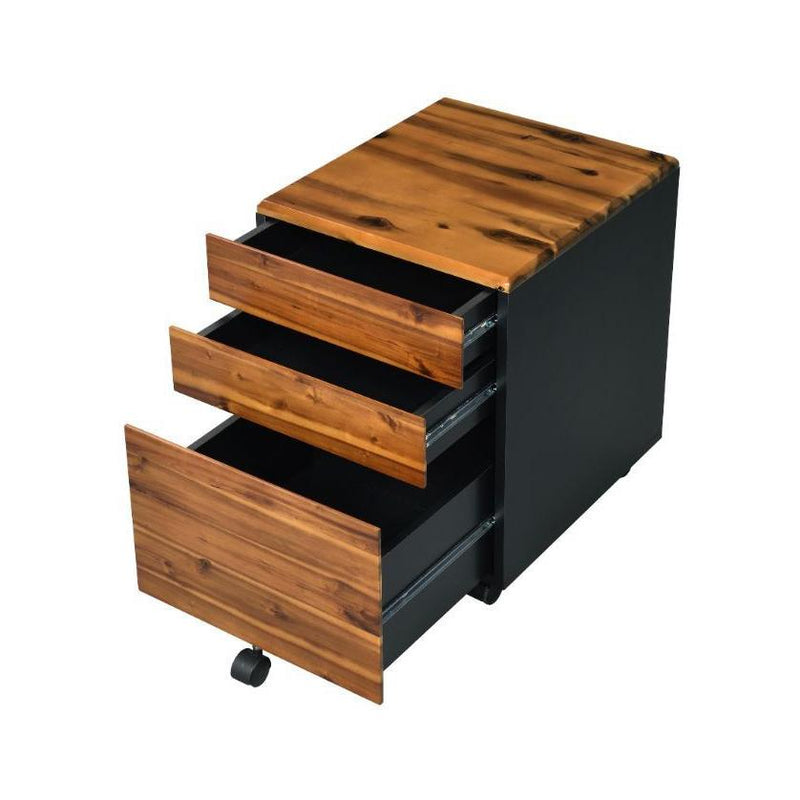 Acme Furniture Jurgen 92913 File Cabinet - Oak IMAGE 3