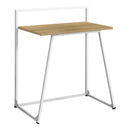 Monarch I 7119 Computer Desk - Juvenile Natural/White Metal IMAGE 1