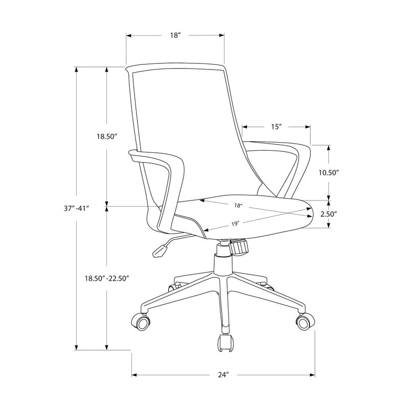 Monarch Office Chairs Office Chairs I 7294 IMAGE 11