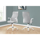 Monarch I 7324 Office Chair - White/Grey Fabric IMAGE 9