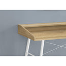 Monarch I 7534 Computer Desk - Natural/White Metal IMAGE 3