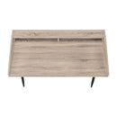 Monarch I 7536 Computer Desk - Dark Taupe/Black Metal IMAGE 3
