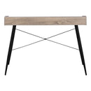 Monarch I 7536 Computer Desk - Dark Taupe/Black Metal IMAGE 5