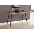 Monarch I 7536 Computer Desk - Dark Taupe/Black Metal IMAGE 8