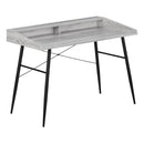 Monarch I 7541 Computer Desk - Grey/Black Metal IMAGE 1