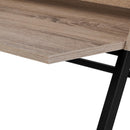 Monarch I 7546 Computer Desk - Dark Taupe/Black Metal IMAGE 6