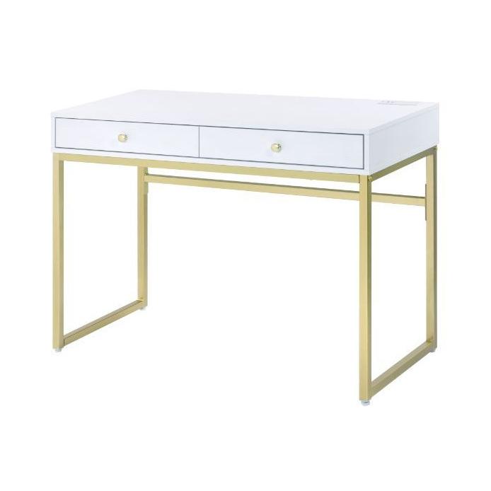 Acme Furniture Coleen 93052 Desk - White IMAGE 2