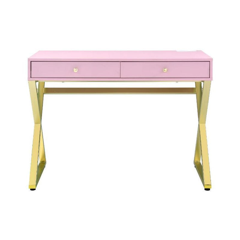 Acme Furniture Coleen 93062 Desk - Pink IMAGE 1