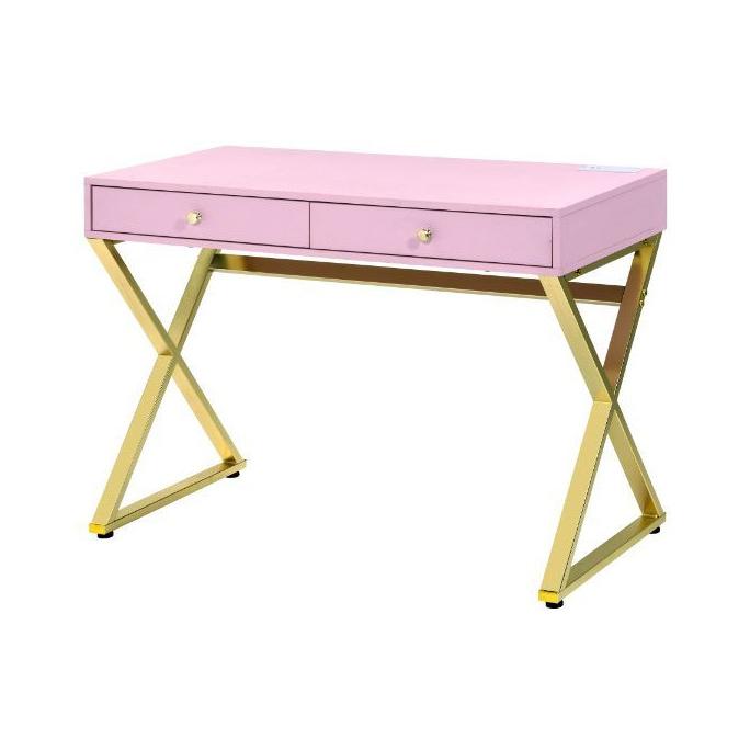 Acme Furniture Coleen 93062 Desk - Pink IMAGE 2