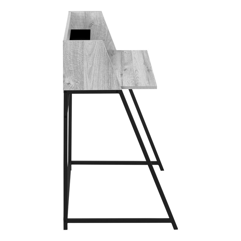 Monarch I 7551 Computer Desk - Grey/Black Metal IMAGE 3