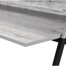 Monarch I 7551 Computer Desk - Grey/Black Metal IMAGE 6