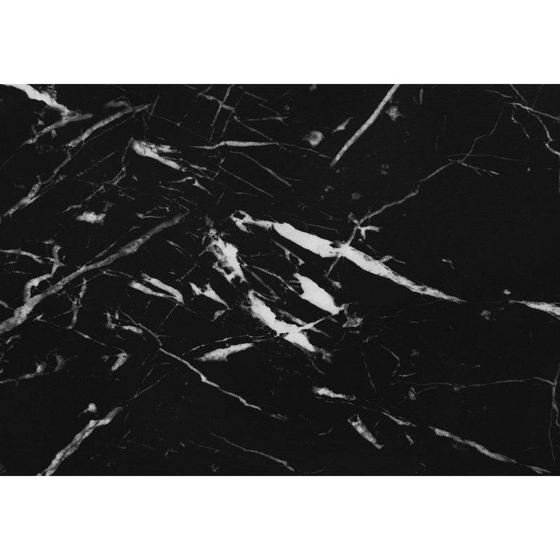 Monarch I 7552 Computer Desk - Black Marble-Look/Black Metal IMAGE 4