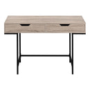 Monarch I 7555 Computer Desk - Dark taupe/Black Metal IMAGE 2
