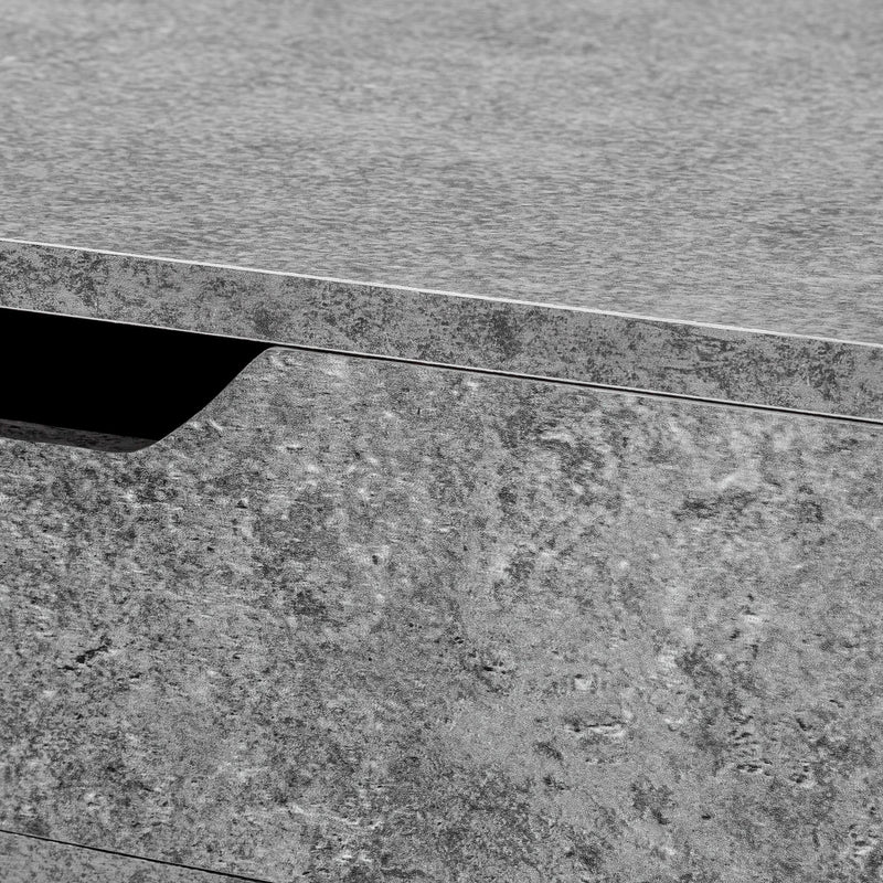 Monarch I 7559 Computer Desk - Gray Stone-Look/Black Metal IMAGE 6