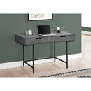 Monarch I 7559 Computer Desk - Gray Stone-Look/Black Metal IMAGE 9