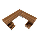 Monarch I 7610 Computer Desk - Walnut/Black Metal IMAGE 5