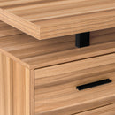 Monarch I 7612 Computer Desk - Reclaimed Wood/Black Metal IMAGE 6