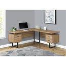 Monarch I 7612 Computer Desk - Reclaimed Wood/Black Metal IMAGE 9