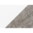 Monarch I 7633 Computer Desk - White/Grey Concrete/Silver Metal IMAGE 10