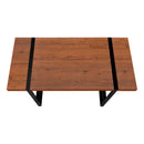 Monarch I 7656 Computer Desk - Cherry/Black Metal IMAGE 3