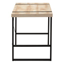 Monarch I 7658 Computer Desk - Natural/Black Metal IMAGE 4