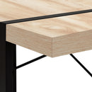Monarch I 7658 Computer Desk - Natural/Black Metal IMAGE 6