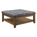 Acme Furniture Aizen 96558 Ottoman - Grey IMAGE 1