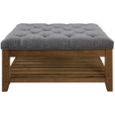 Acme Furniture Aizen 96558 Ottoman - Grey IMAGE 2