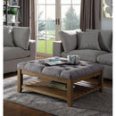 Acme Furniture Aizen 96558 Ottoman - Grey IMAGE 4