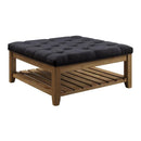 Acme Furniture Aizen 96560 Ottoman - Charcoal IMAGE 1