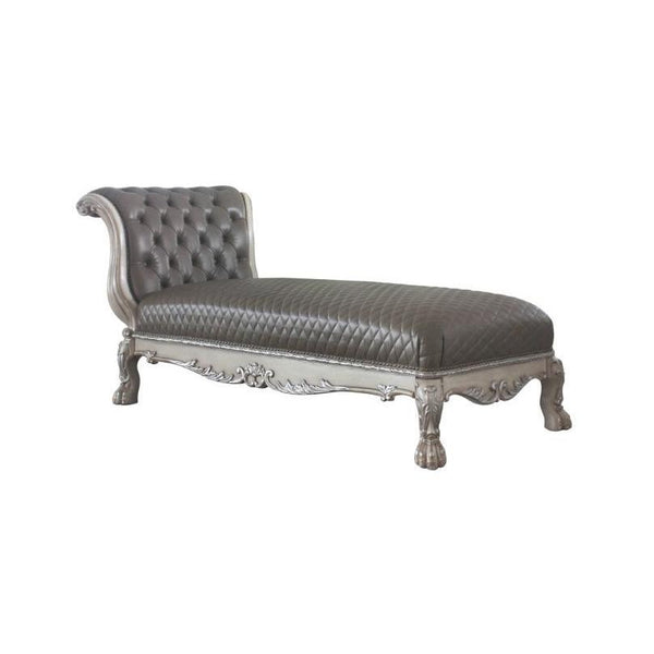Acme Furniture Dresden Polyurethane Chaise 96275 IMAGE 1