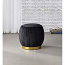 Acme Furniture Zinnia 96449 Ottoman - Black IMAGE 1