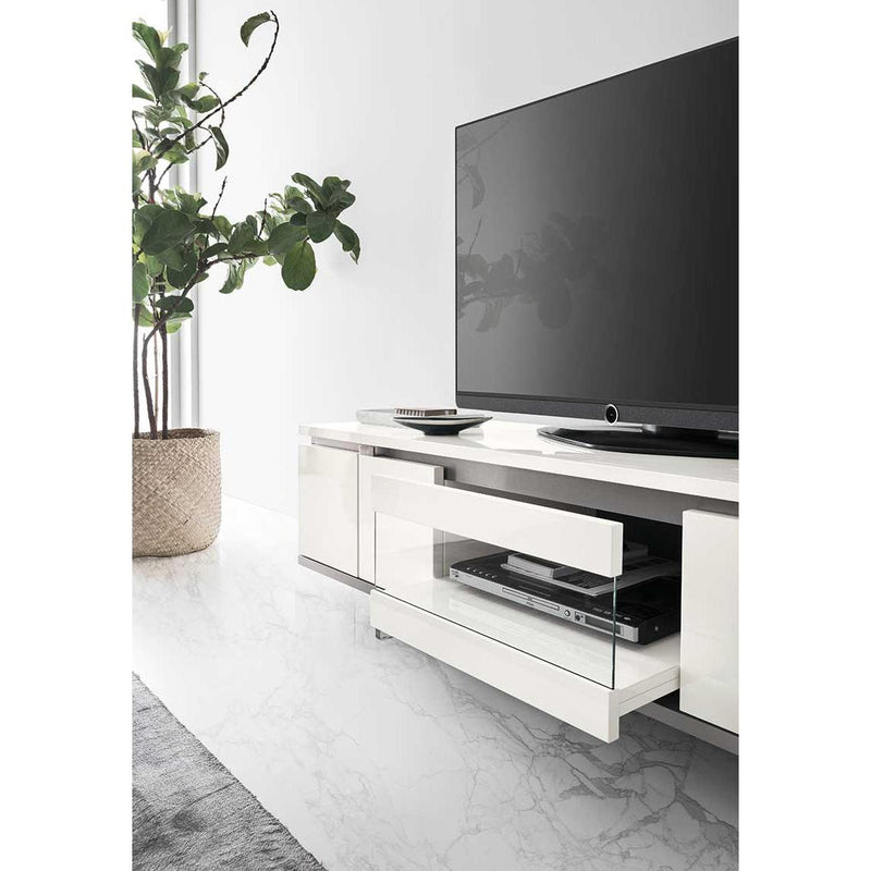 ALF Italia Artemide KJAE630 TV Base - High Gloss White IMAGE 1