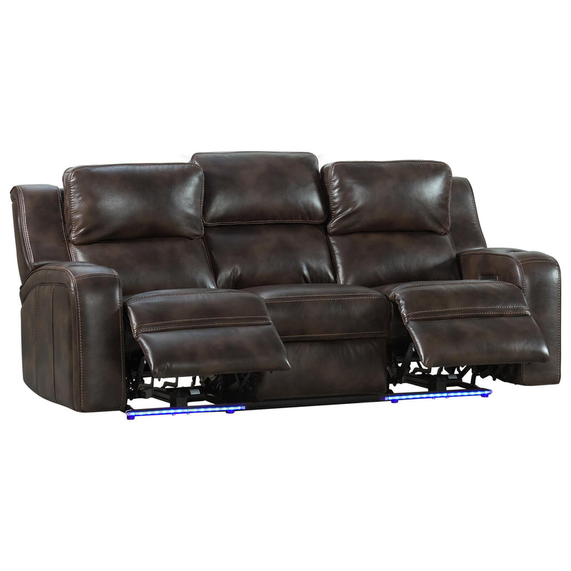 Intercon Furniture Silhouette Reclining Fabric Sofa SE-SF-387DPR-COF-C IMAGE 3