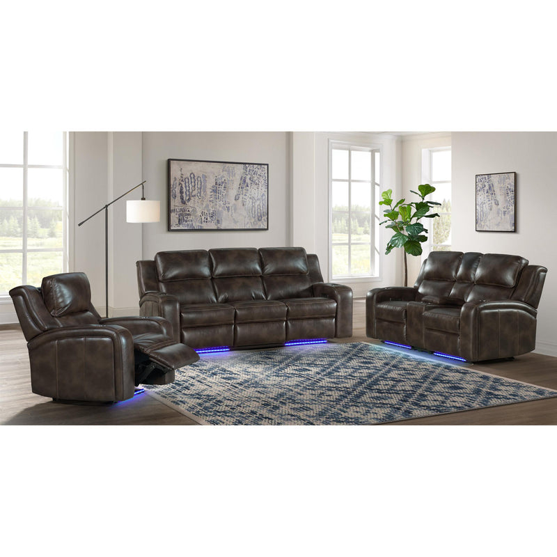 Intercon Furniture Silhouette Reclining Fabric Sofa SE-SF-387DPR-COF-C IMAGE 4