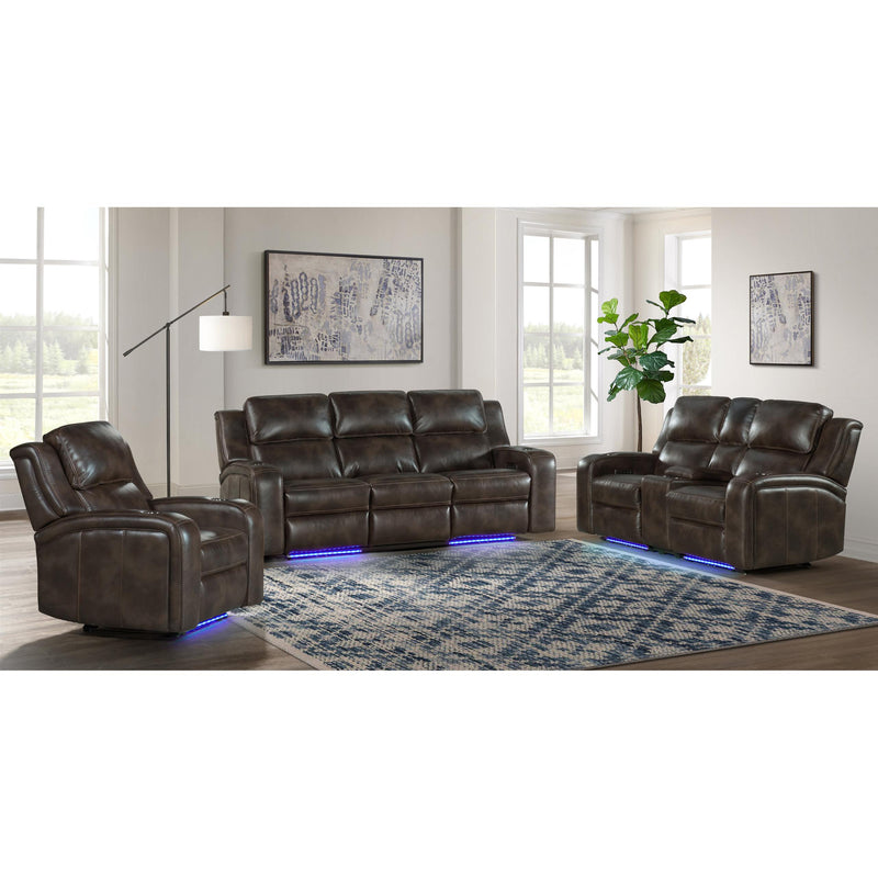 Intercon Furniture Silhouette Reclining Fabric Sofa SE-SF-387DPR-COF-C IMAGE 5