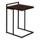 Monarch I 3635 Accent Table - Espresso/Black Metal IMAGE 1