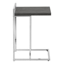 Monarch I 3637 Accent Table - Grey/Chrome Metal IMAGE 2