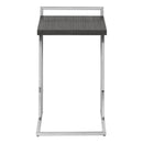 Monarch I 3637 Accent Table - Grey/Chrome Metal IMAGE 3