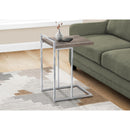 Monarch I 3638 Accent Table - Dark Taupe/Chrome Metal IMAGE 8