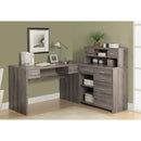 Monarch I 7318 Computer Desk - Dark Taupe IMAGE 2