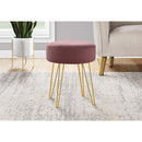 Monarch I 9001 Ottoman - Plum/Gold IMAGE 2