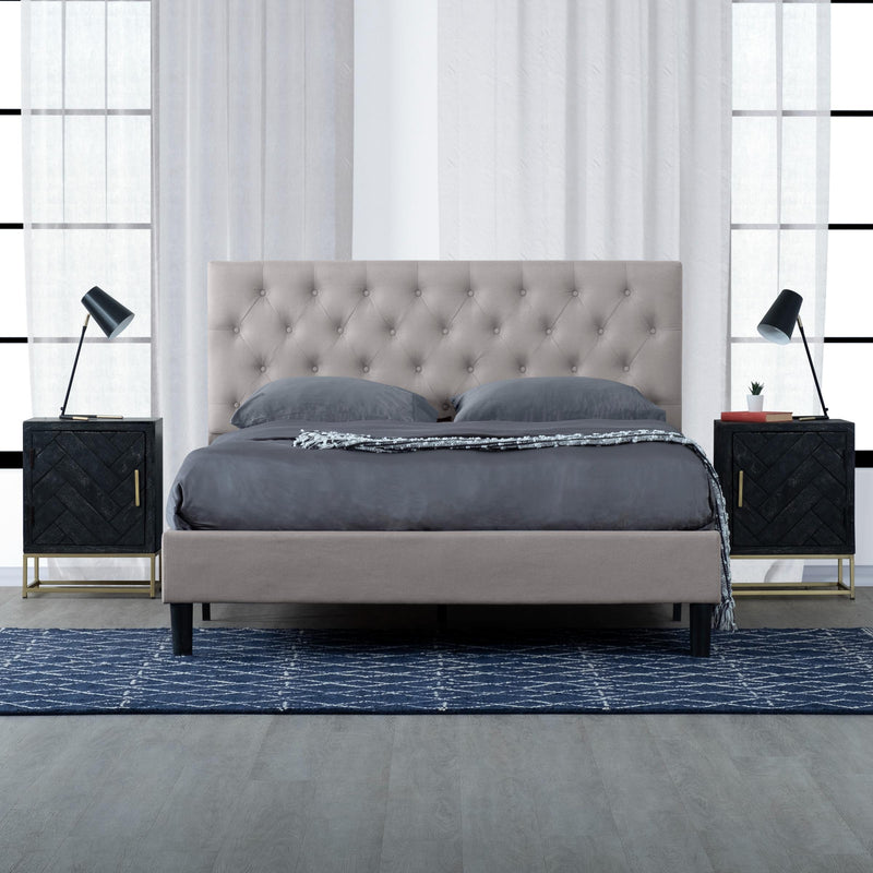 Primo International Griffintown Queen Upholstered Platform Bed B3711LIGR0XB5Q IMAGE 6
