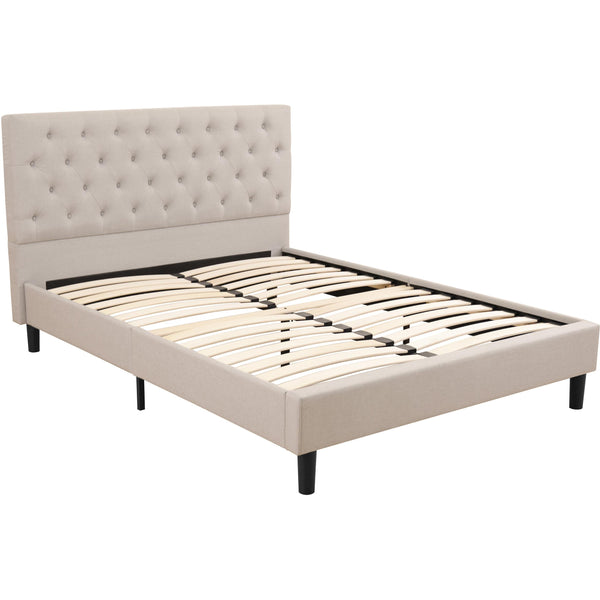 Primo International Griffintown Full Upholstered Platform Bed B3711LIGR0XB4F IMAGE 1