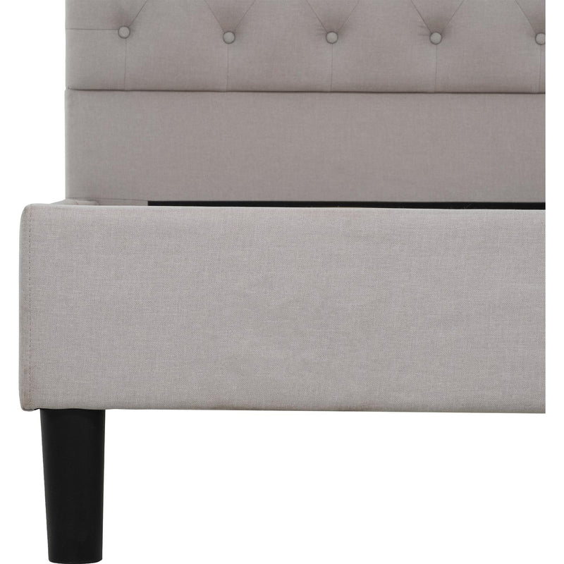 Primo International Griffintown Full Upholstered Platform Bed B3711LIGR0XB4F Griffintown Canning Platform Bed (Full) IMAGE 4